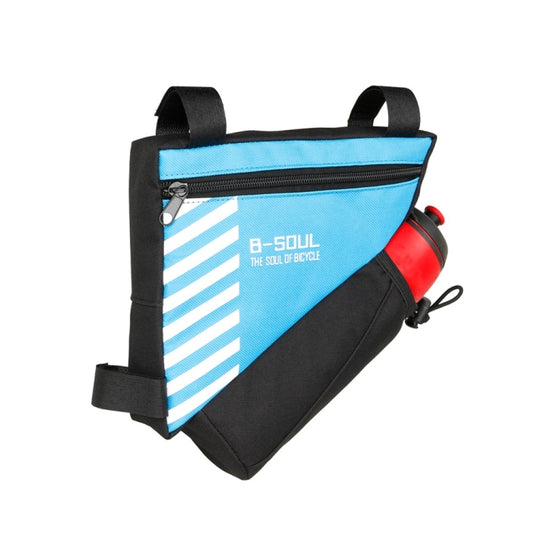 B-soul Sacs de vélo avec pochette triangulaire pour bouteille d'eau, sac de cadre avant solide pour cyclisme, poche, 20,5 x 18 x 5 cm
