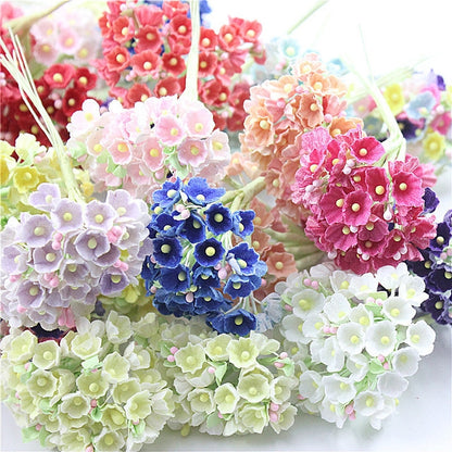 5 Branches DIY Hand-simulated Plum Mini Flocking Cloth Lucky Flower