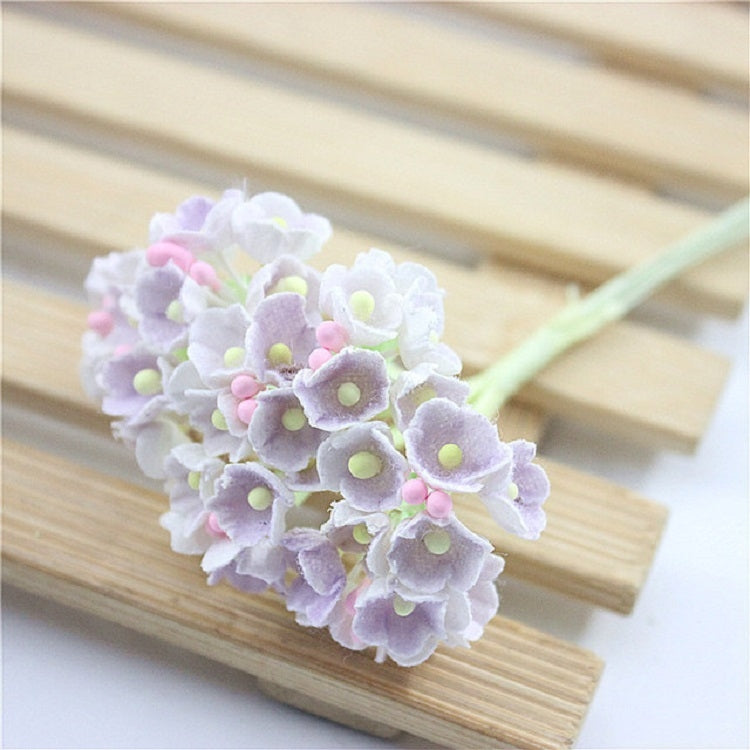 5 Branches DIY Hand-simulated Plum Mini Flocking Cloth Lucky Flower