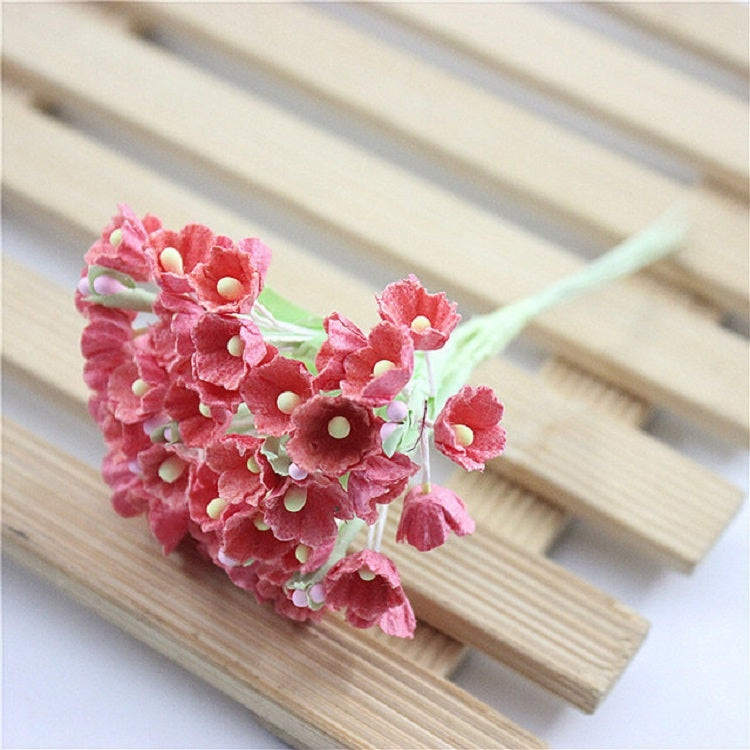 5 Branches DIY Hand-simulated Plum Mini Flocking Cloth Lucky Flower