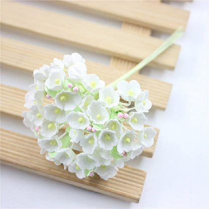 5 Branches DIY Hand-simulated Plum Mini Flocking Cloth Lucky Flower