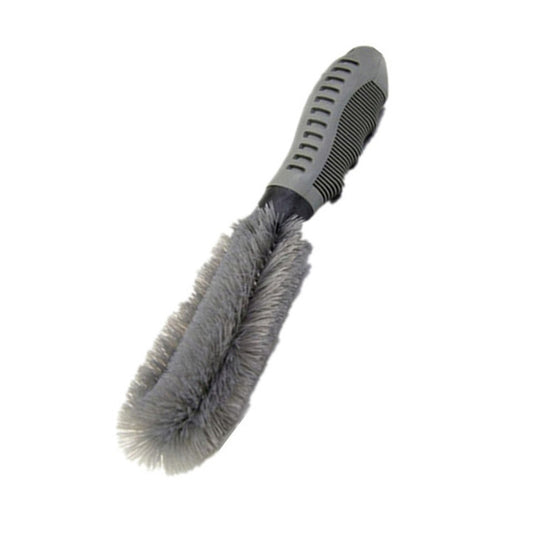 Brosse de nettoyage pour jantes de voiture, brosse de nettoyage d'interstices, fournitures de nettoyage à double usage pour la maison et la voiture, brosse pour jantes de voiture