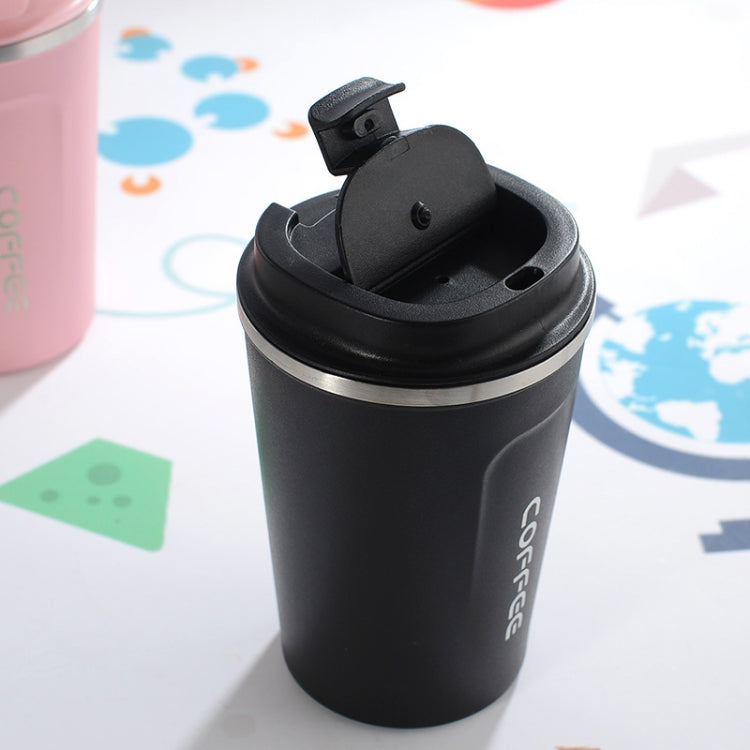 Tasse à café isotherme double paroi en acier inoxydable 304, tasse de voyage, 380 ml Bleu, 380 ml Rose, 380 ml Blanc, 380 ml Noir, 380 ml Vert, 510 ml Blanc, 510 ml Noir, 510 ml Vert, 510 ml Bleu, 510 ml Rose
