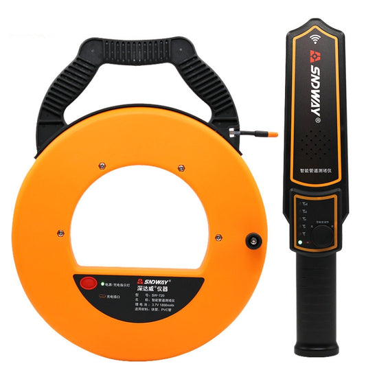 SNDWAY Pipe Scanner Thickness PVC Pipe Blockage Width Measuring Instrument, SW720 Standard (20 meters), SW730 Standard (30 meters), SW740 Standard (40 meters)