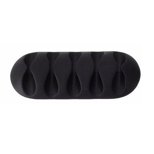 10 PCS Pasteable Five-hole TPR Wire Storage Organizer Data Cable Holder