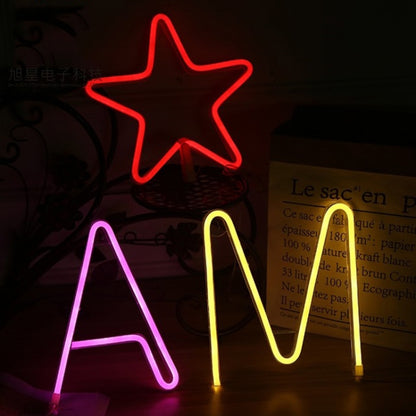 Lampe de décoration suspendue néon LED Veilleuse chaleureuse, AMOUR, Ananas, Grand amour, Flamant rose, Éclair, Arbre de Noël, Tête d'animal, Pentagramme, Chaton, Lune, Nuages, Lèvres, Cactus, Dauphin