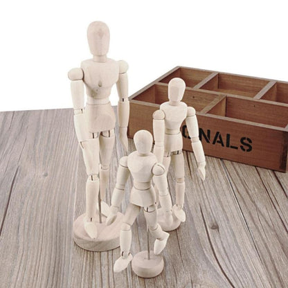 Marionnette en bois, mannequin articulé pour dessin artistique, 11,4 cm, 14 cm, 20,3 cm, 30,5 cm, 40,6 cm