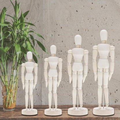 Marionnette en bois, mannequin articulé pour dessin artistique, 11,4 cm, 14 cm, 20,3 cm, 30,5 cm, 40,6 cm
