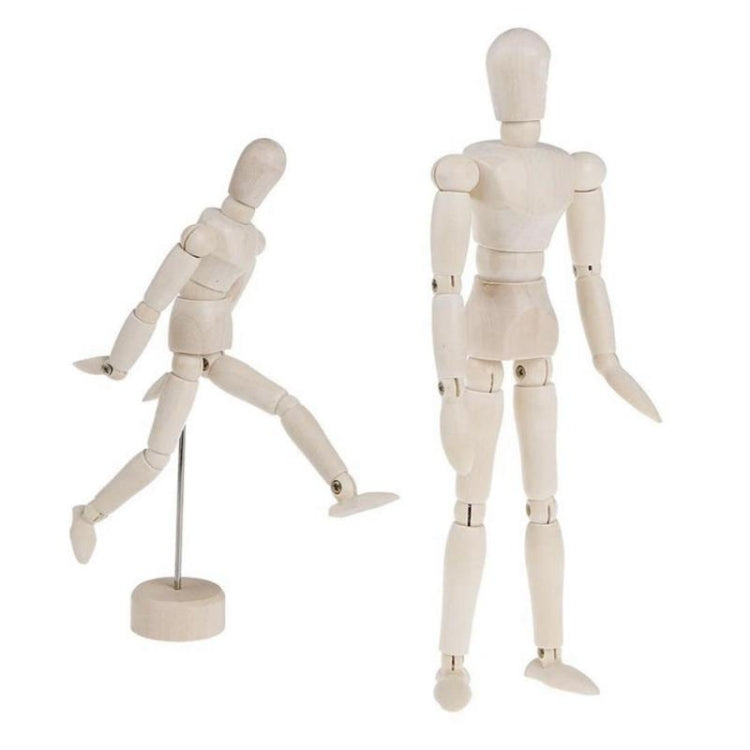 Marionnette en bois, mannequin articulé pour dessin artistique, 11,4 cm, 14 cm, 20,3 cm, 30,5 cm, 40,6 cm