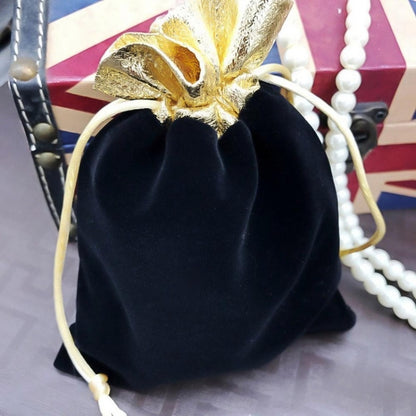 Velvet Bag Jewelry Storage Bag Christmas New Year Holiday Blessing Bag, 7x9cm, 10x12cm, 12x15cm