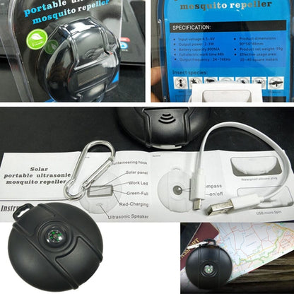 Répulsif Solaire Extérieur de Souris Boussole Portable Ultrasonique Multifonctionnel Anti-insectes Électronique, Répulsif Solaire Extérieur de Souris