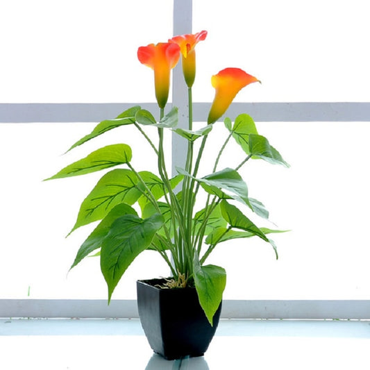 Artificial Flower Calla Plant Potted Home Decoration Green Plant