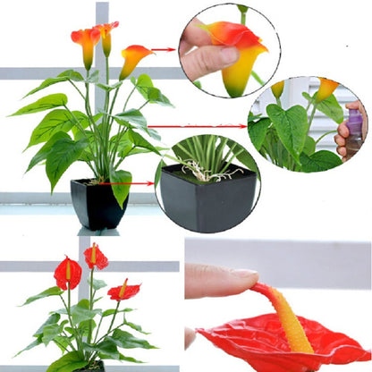Artificial Flower Calla Plant Potted Home Decoration Green Plant