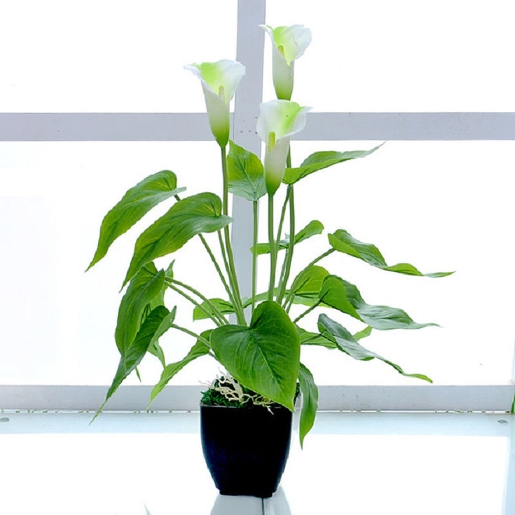Artificial Flower Calla Plant Potted Home Decoration Green Plant