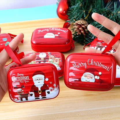 Christmas Cartoon Coin Purse Creative Square Storage Box Key Case, Type 2, Type 1, Type 3, Type 4, Type 5, Type 6