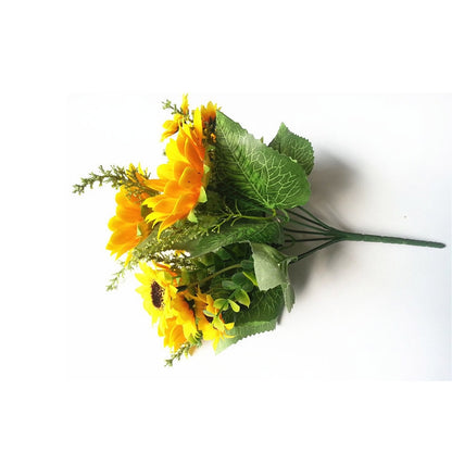 2 PCS Creative Elegant Artificial Bouquet Sunflower Wedding Party Decoration