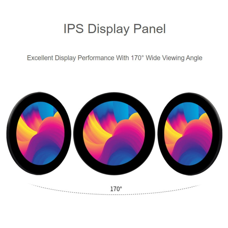 Waveshare 3.4 inch DSI Round Touch Display, 800 × 800, IPS, 10-Point Touch