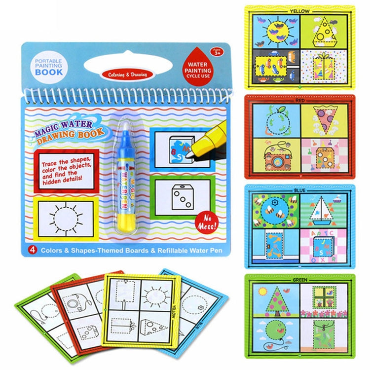 Water Drawing Book Coloring Book Doodle & Magic Pen Painting Drawing Board for Kids Toys Birthday Gift