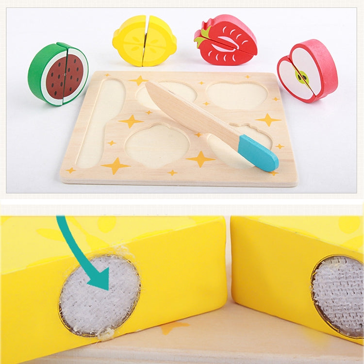Children Wooden Cutting Fruits and Vegetables Educational Toys Kitchen Pretend Game Cooking Educational Toys, Pastry, Pea, Fish, Strawberry, Carrot