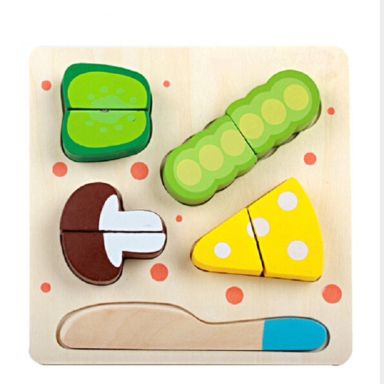Children Wooden Cutting Fruits and Vegetables Educational Toys Kitchen Pretend Game Cooking Educational Toys, Pastry, Pea, Fish, Strawberry, Carrot
