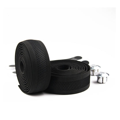 PROMEND Road Bike Handlebar Embossed Hollow Breathable Sweat-absorbent Anti-slip Tape, 200x3cm Mesh Texture