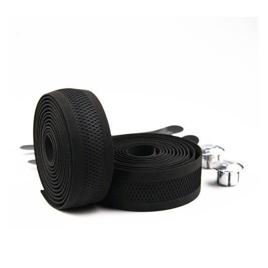PROMEND Road Bike Handlebar Embossed Hollow Breathable Sweat-absorbent Anti-slip Tape, 200x3cm Mesh Texture