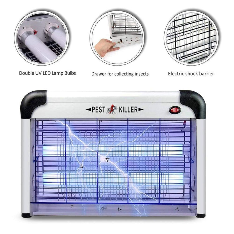 Lampe fluorescente anti-moustique électrique, anti-moustique haute pression UV, prise américaine 110V, prise britannique, prise européenne, prise chinoise