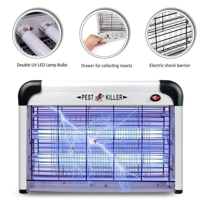 Lampe fluorescente anti-moustique électrique, anti-moustique haute pression UV, prise américaine 110V, prise britannique, prise européenne, prise chinoise