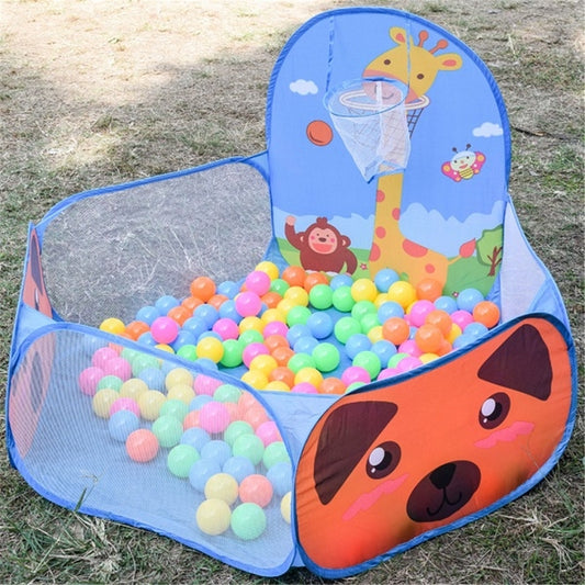 Tente Enfant Intérieure Extérieure Sûre Enfants Parc Pliable Jeu Dessin Animé Lancer Panier Piscine Pour Enfants