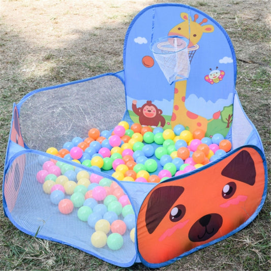 Tente Enfant Intérieure Extérieure Sûre Enfants Parc Pliable Jeu Dessin Animé Lancer Panier Piscine Pour Enfants