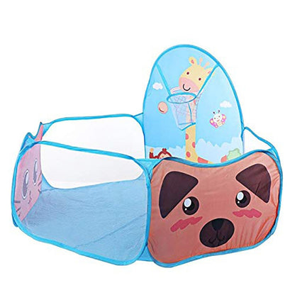 Kids Indoor Outdoor Safe Tent Children Foldable Playpens Game Cartoon Throwing Basketball Pool For Kids