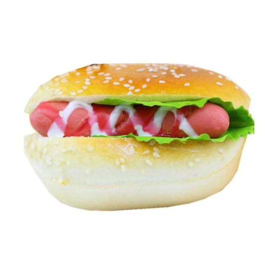 Joli Squishy Hamburger à Remontée Lente Parfum Crème Jouet de Décompression Décoration à Presser Jouet pour Enfants, Joli Hamburger