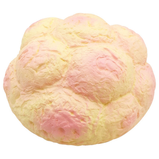 Grande chouquette parfumée Squishy à remontée lente Sangles Souple à presser Simule le pain à l'ananas Gâteau Cadeau Enfant Jouet amusant Taille : 25x13cm, Grande chouquette parfumée