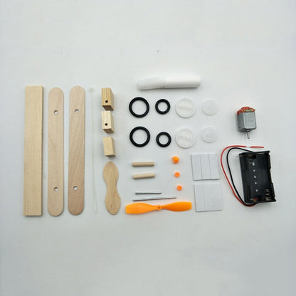 Modèle d'avion taxi électrique DIY pour enfants, petite production, matériaux faits à la main, jouets pédagogiques, Modèle d'avion taxi électrique