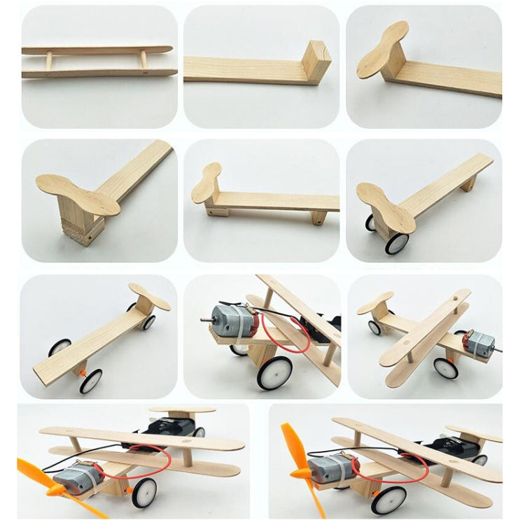 Modèle d'avion taxi électrique DIY pour enfants, petite production, matériaux faits à la main, jouets pédagogiques, Modèle d'avion taxi électrique