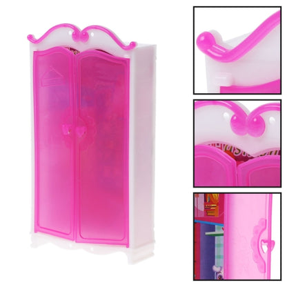 Princess Meubles Garde-robe Poupées Jouets Maison de poupée Placard Accessoires de jouets, Placard Accessoires de jouets