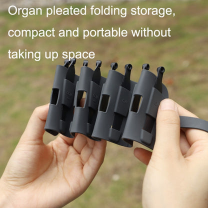 Sunnylife MM3-SN443 For Mini 3 Pro Propeller Blades + Silicone Folding Storage Bag, Tricolor+Gray Bag, Tricolor+Brown Bag