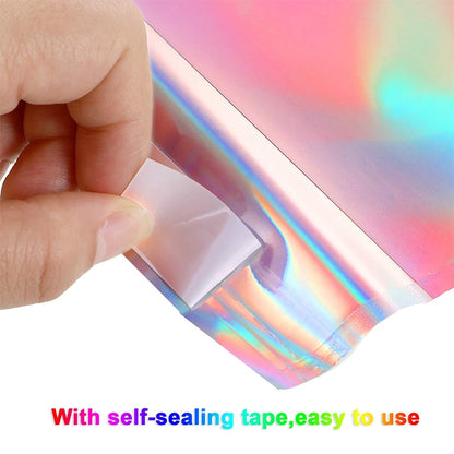 100 PCS / Set  Laser Self Sealing Plastic Envelopes Mailing Bags Gift Packaging Bags