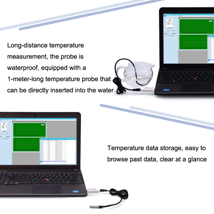 USB Temperature Sensor Waterproof Temperature Probe Aquarium Monitoring Thermometer, TEMPer1F, TEMPer2, TEMPerHUM
