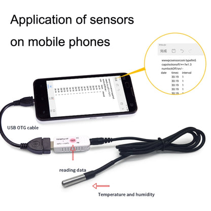 USB Temperature Sensor Waterproof Temperature Probe Aquarium Monitoring Thermometer, TEMPer1F, TEMPer2, TEMPerHUM