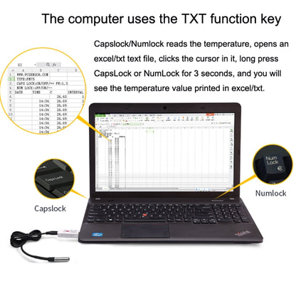 USB Temperature Sensor Waterproof Temperature Probe Aquarium Monitoring Thermometer, TEMPer1F, TEMPer2, TEMPerHUM