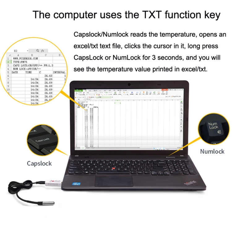 USB Temperature Sensor Waterproof Temperature Probe Aquarium Monitoring Thermometer, TEMPer1F, TEMPer2, TEMPerHUM
