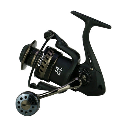 Moulinet de pêche tête métallique moulinet de pêche canne à pêche moulinet spinning, YUMOSHI LS2000, YUMOSHI LS3000, YUMOSHI LS4000, YUMOSHI LS5000, YUMOSHI LS6000, YUMOSHI LS7000
