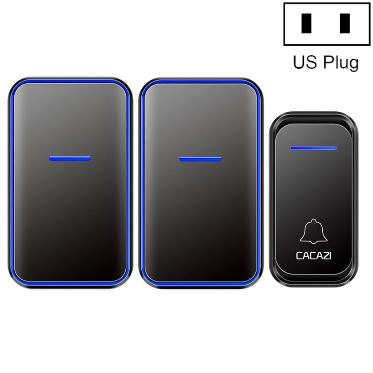CACAZI A68-2 One to Two Wireless Remote Control Electronic Doorbell ...