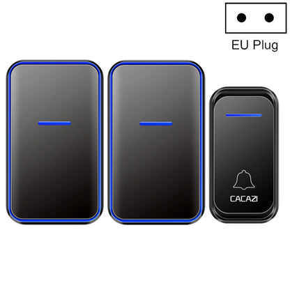 CACAZI A68-2 One to Two Wireless Remote Control Electronic Doorbell Home Smart Digital Wireless Doorbell