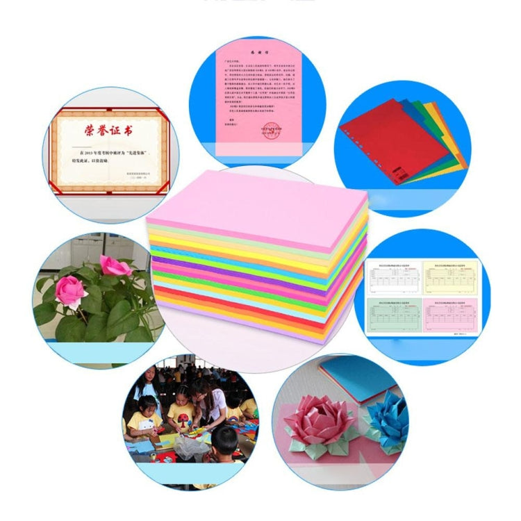 100 feuilles de papier d'impression couleur A4 Papier origami fait main pour enfants