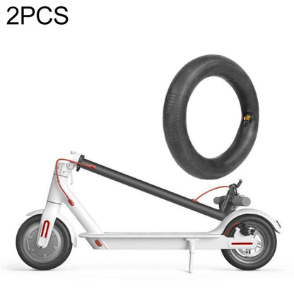 2 pièces pour trottinette électrique Xiaomi Mijia M365 pneu rembourré en caoutchouc de 8,5 pouces avec couvercle de valve, pneu rembourré en caoutchouc