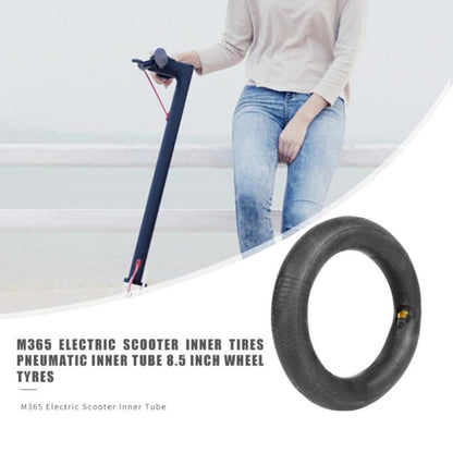 2 pièces pour trottinette électrique Xiaomi Mijia M365 pneu rembourré en caoutchouc de 8,5 pouces avec couvercle de valve, pneu rembourré en caoutchouc
