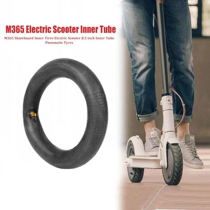 2 pièces pour trottinette électrique Xiaomi Mijia M365 pneu rembourré en caoutchouc de 8,5 pouces avec couvercle de valve, pneu rembourré en caoutchouc