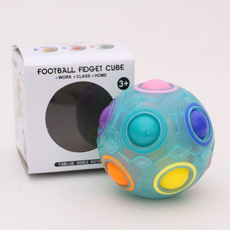 Magic Rainbow Ball Édition Lumineuse Entraînement Coordination Main Cerveau Cube Amusant Jouet pour Enfants, (Bleu Lumineux), (Vert Lumineux)